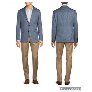 RALPH LAUREN HERRINGBONE HALF LINED SPORT COAT VERSATILE WOOL SILK MEN Size 46R